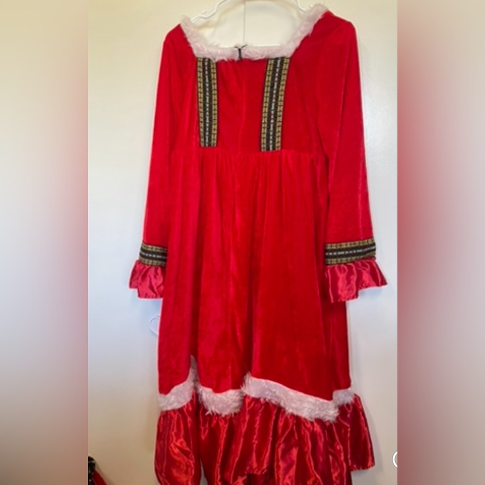 Mrs Santa Clause dress costume.   Size large